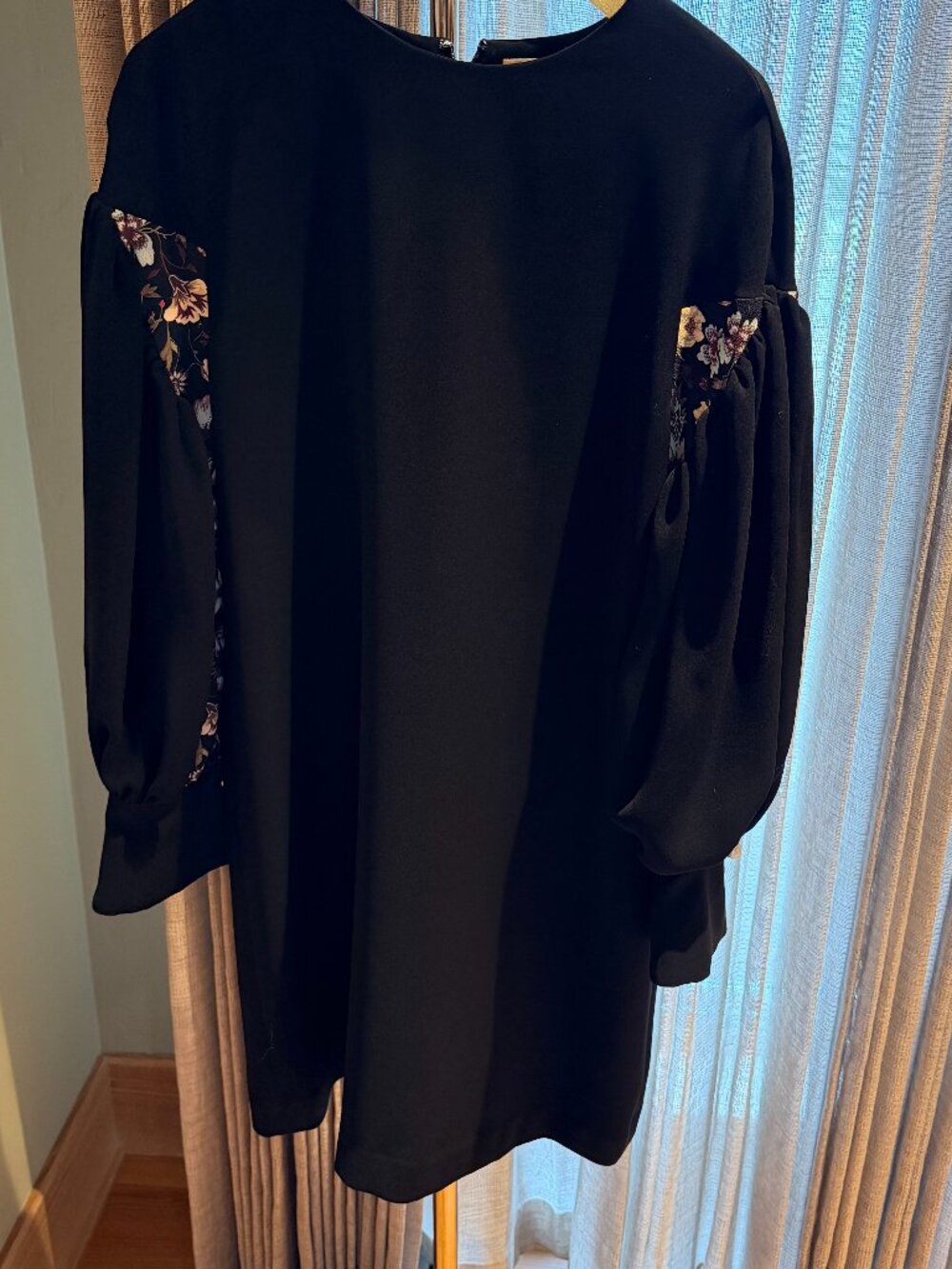 ADEAM Black Floral Dress